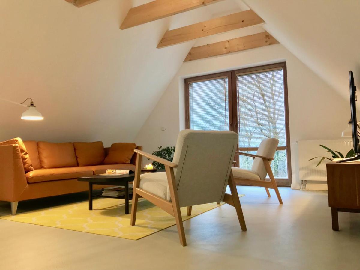 Moorblick! Grosse Dachwohnung Mit Kamin Und Sauna Leck Exteriör bild